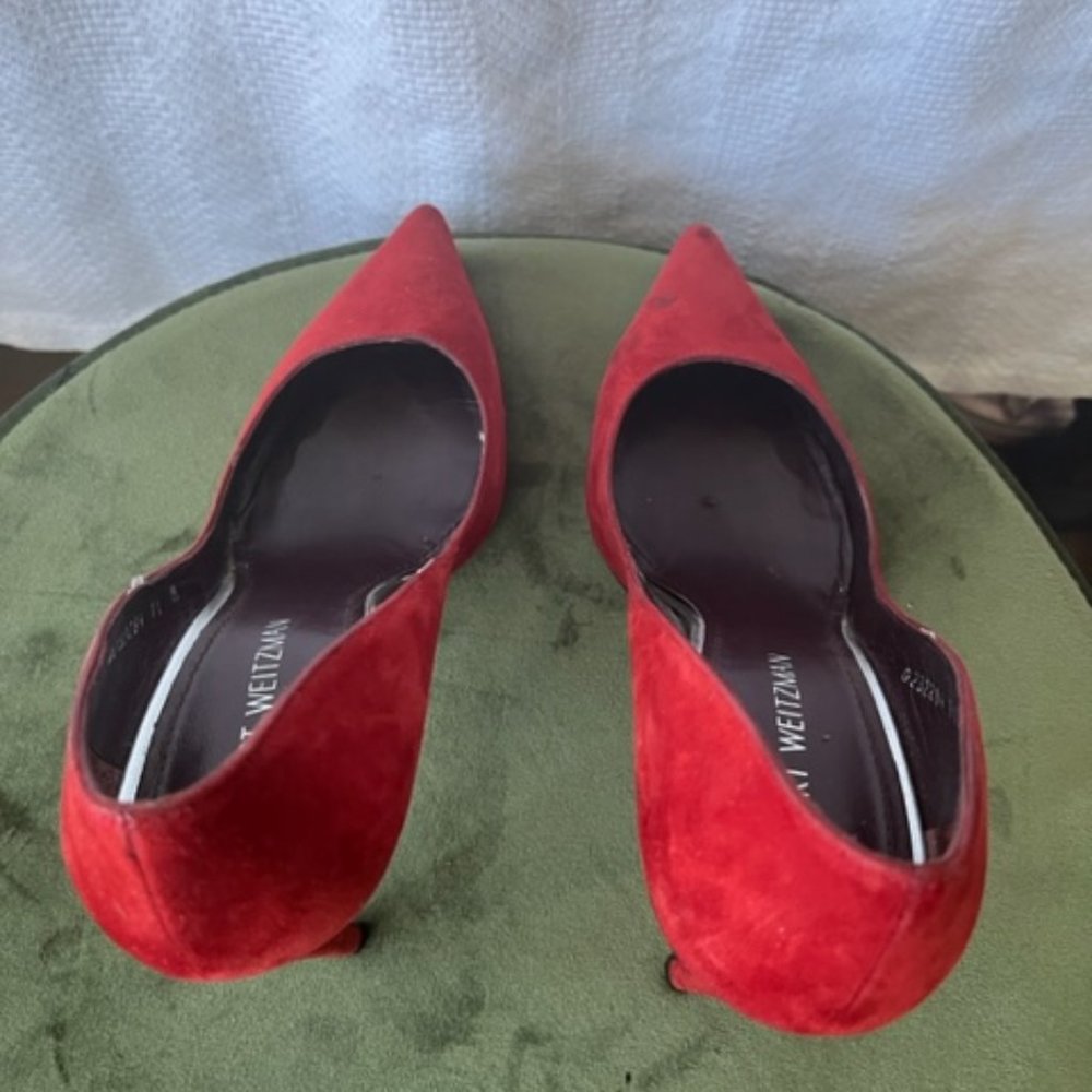 Stuart Weitzman Size 11 Red Pumps - image 1